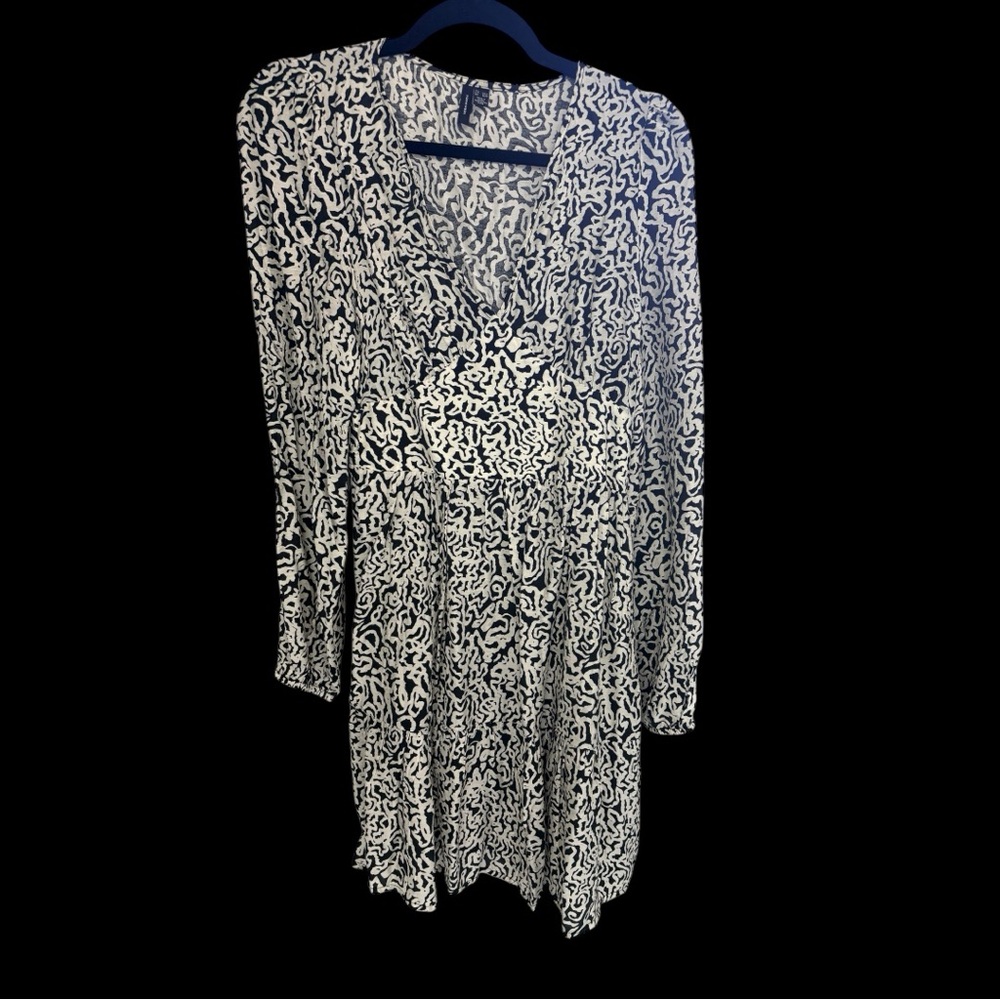 Elegant Black and White Women's Dress